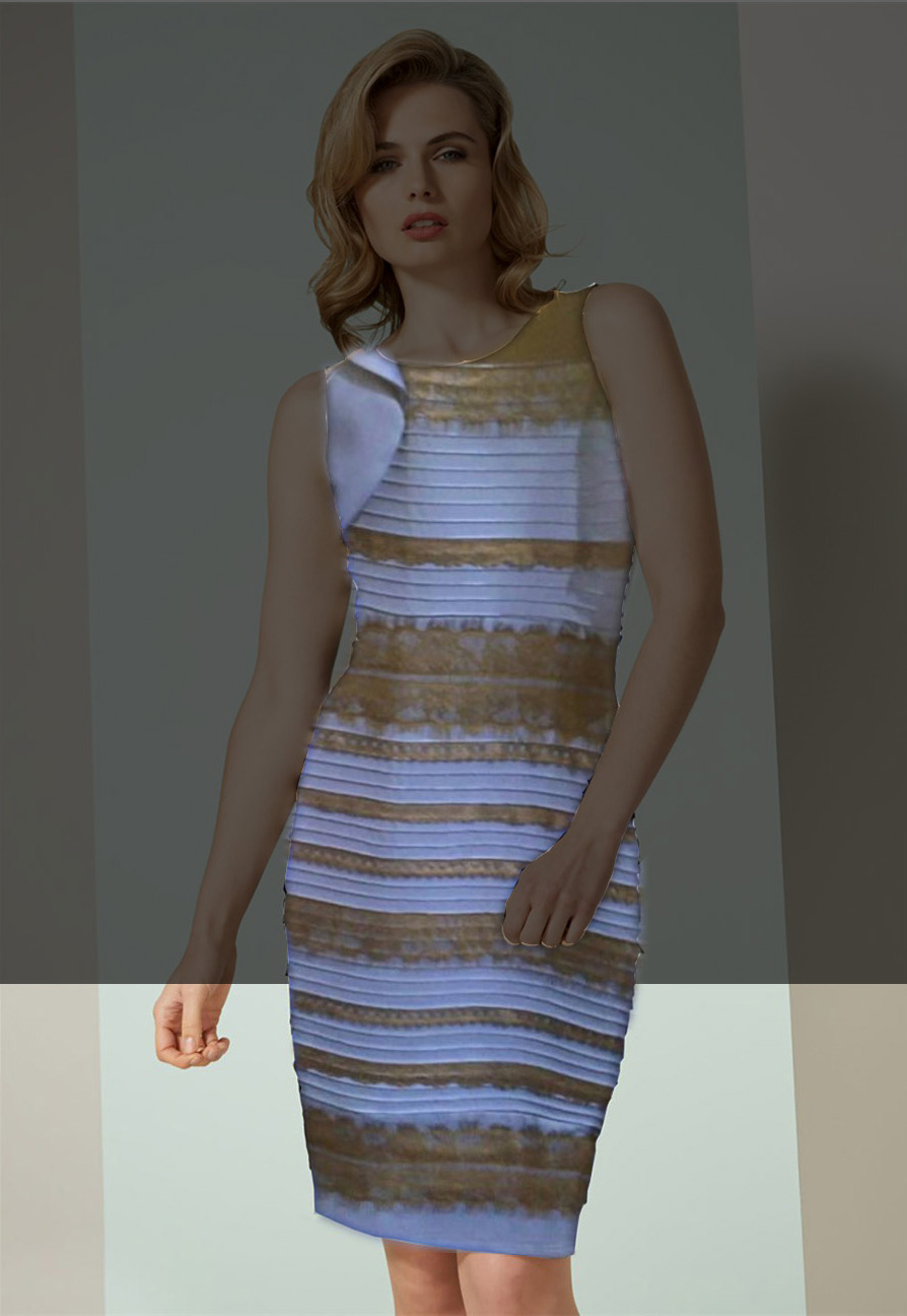 Origin of White Gold or Black Blue Dress