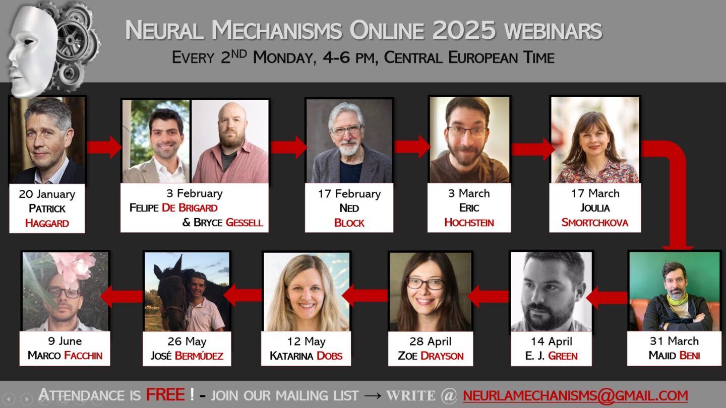 Neural Mechanisms Online 2025 Webinars